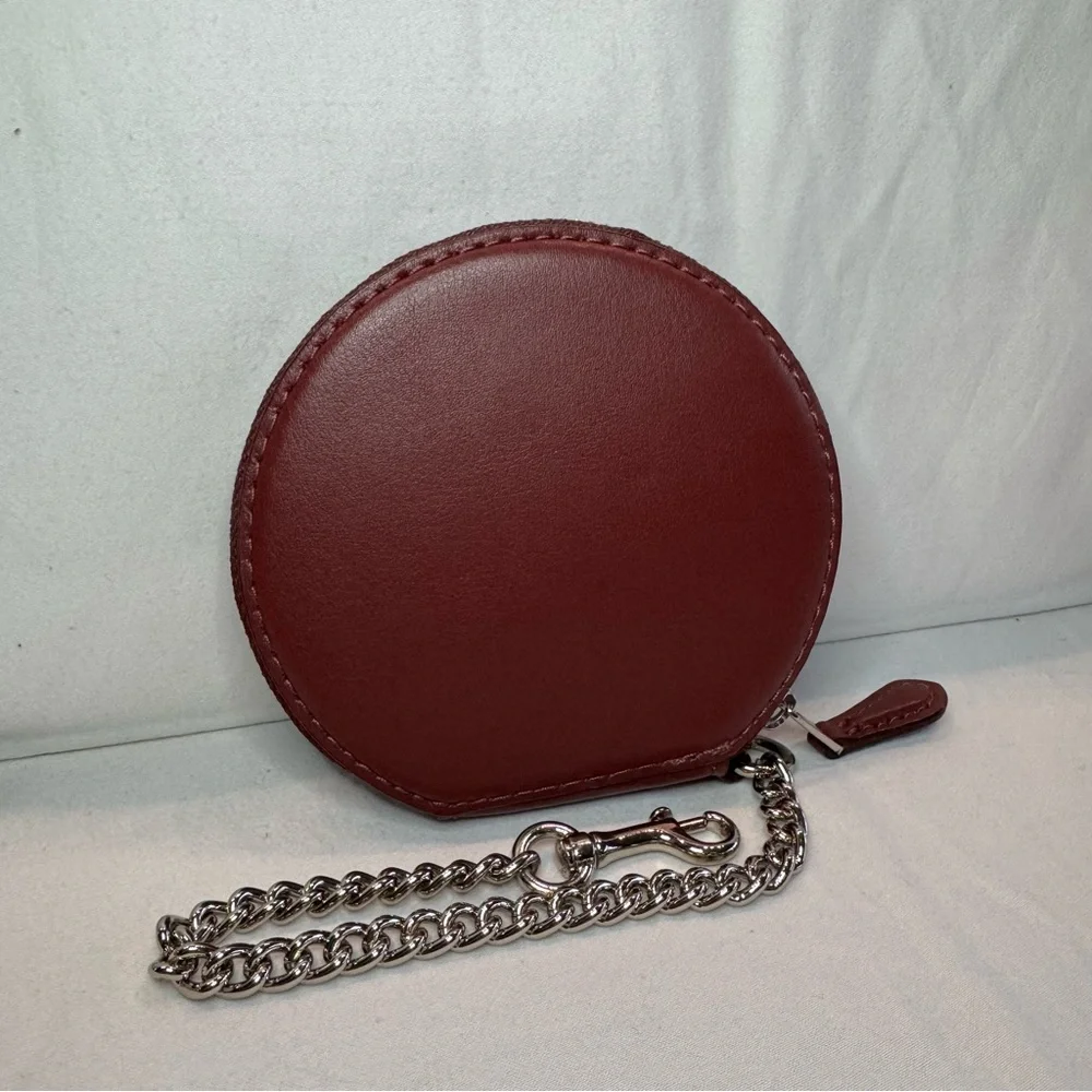 Coach Red Leather Coin Purse - Picture 2 of 4